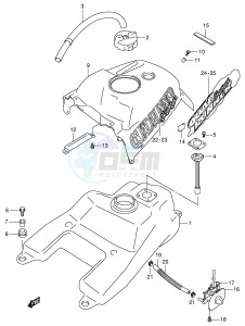 LT-F500F (E3-E28) drawing FUEL TANK (MODEL X Y)