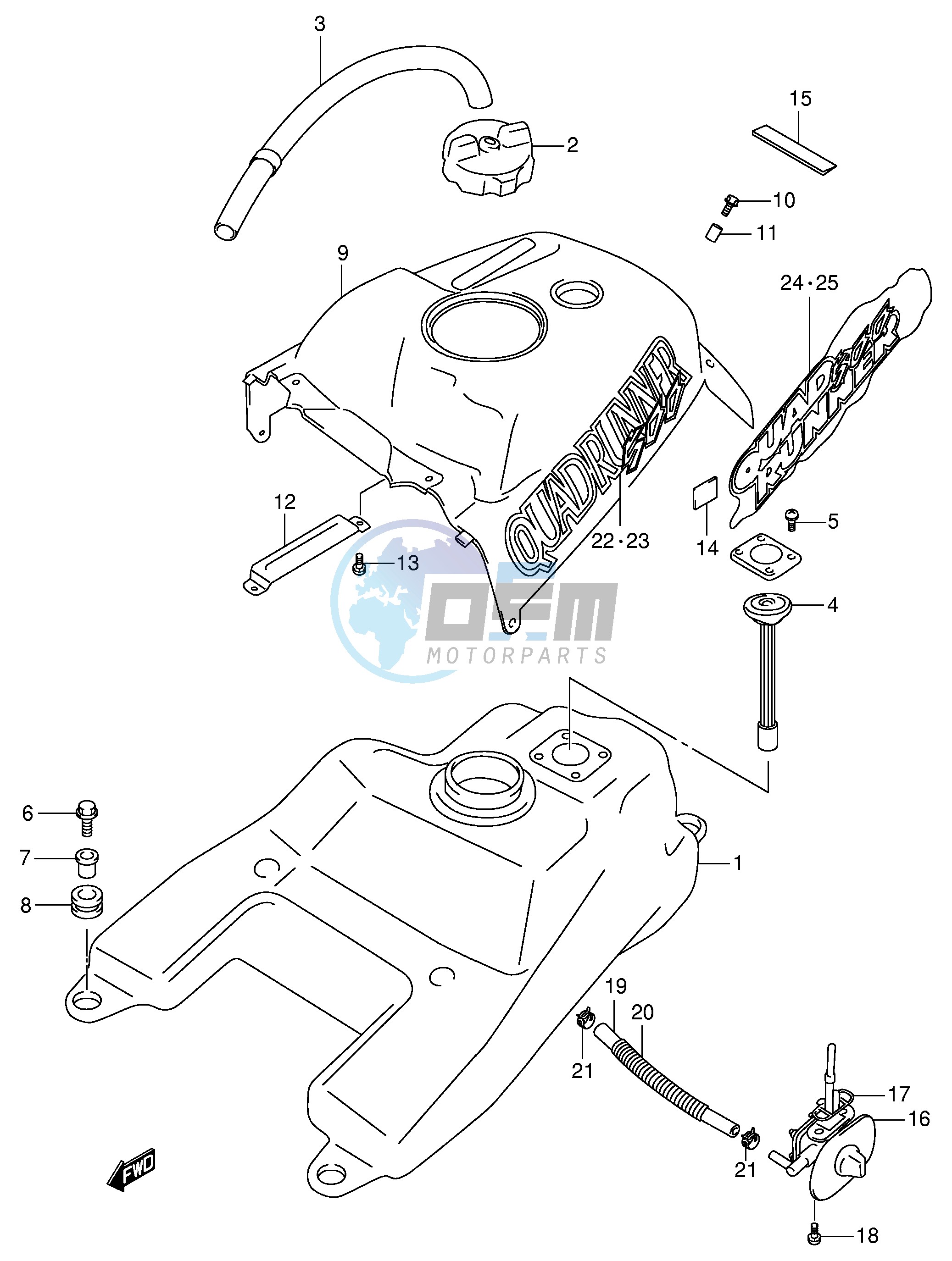 FUEL TANK (MODEL X Y)