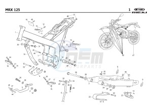 MRX 125 4T drawing CHASSIS