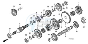 TRX420FMA Europe Direct - (ED / 2ED 4WD) drawing TRANSMISSION