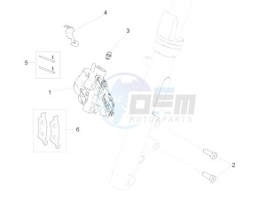 V9 Roamer 850 (APAC) drawing Tang van de voorrem