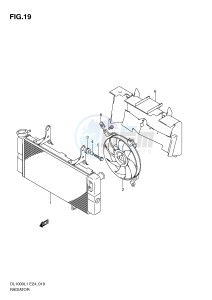 DL1000 (E24) V-Strom drawing RADIATOR