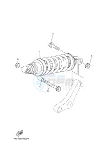 MT07 700 (1WS1 1WS2) drawing REAR SUSPENSION