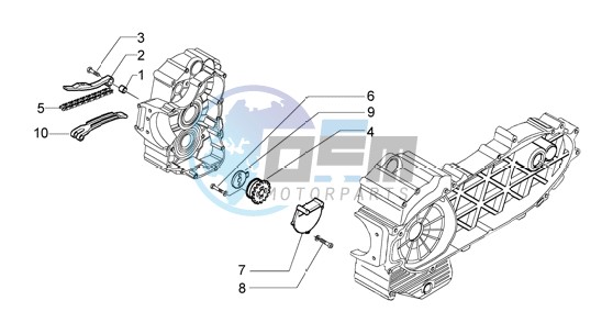 Pump group-timing chain