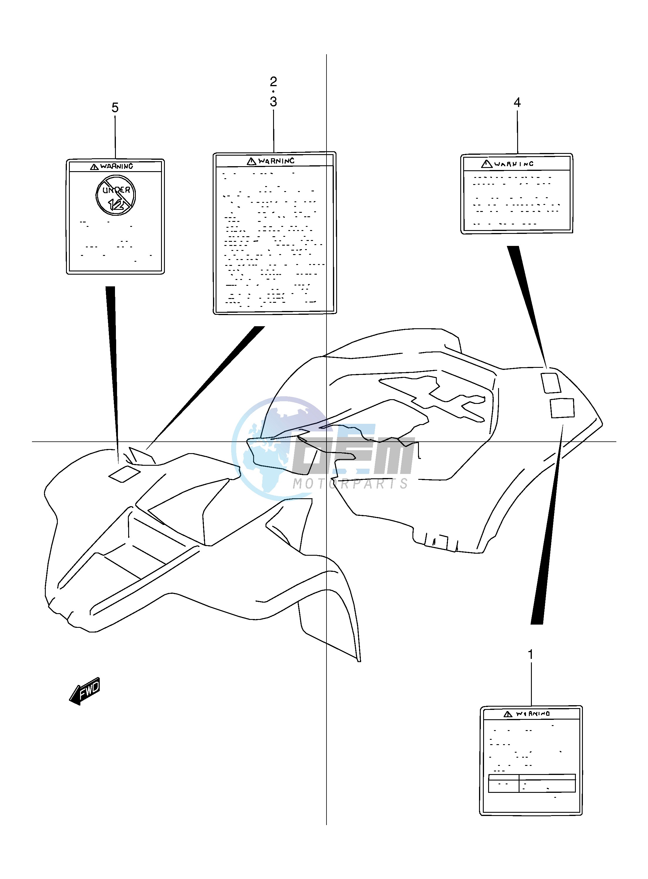 LABEL (MODEL T V W)