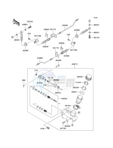 KAF 950 B [MULE 3010 DIESEL 4X4] (B7F) B7F drawing MASTER CYLINDER