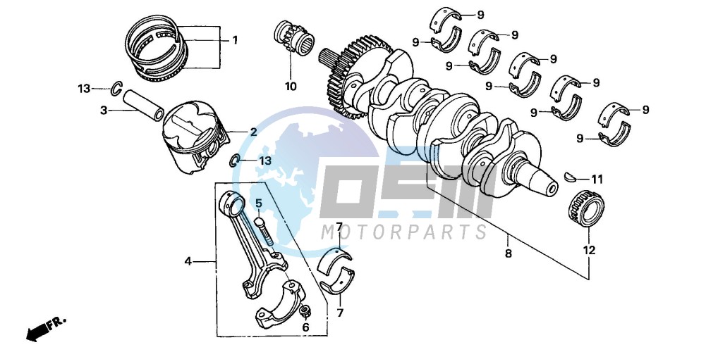 CRANKSHAFT/PISTON (CBF600S6/SA6/N6/NA6)