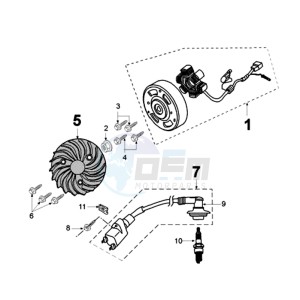 LUDIX 14 EP 2T EU drawing IGNITION PART