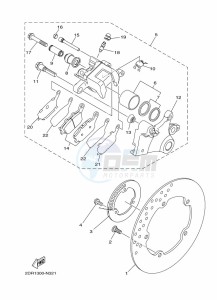 MT-09 MTN850-A (BS2G) drawing REAR BRAKE CALIPER