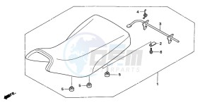 TRX500TM drawing SEAT