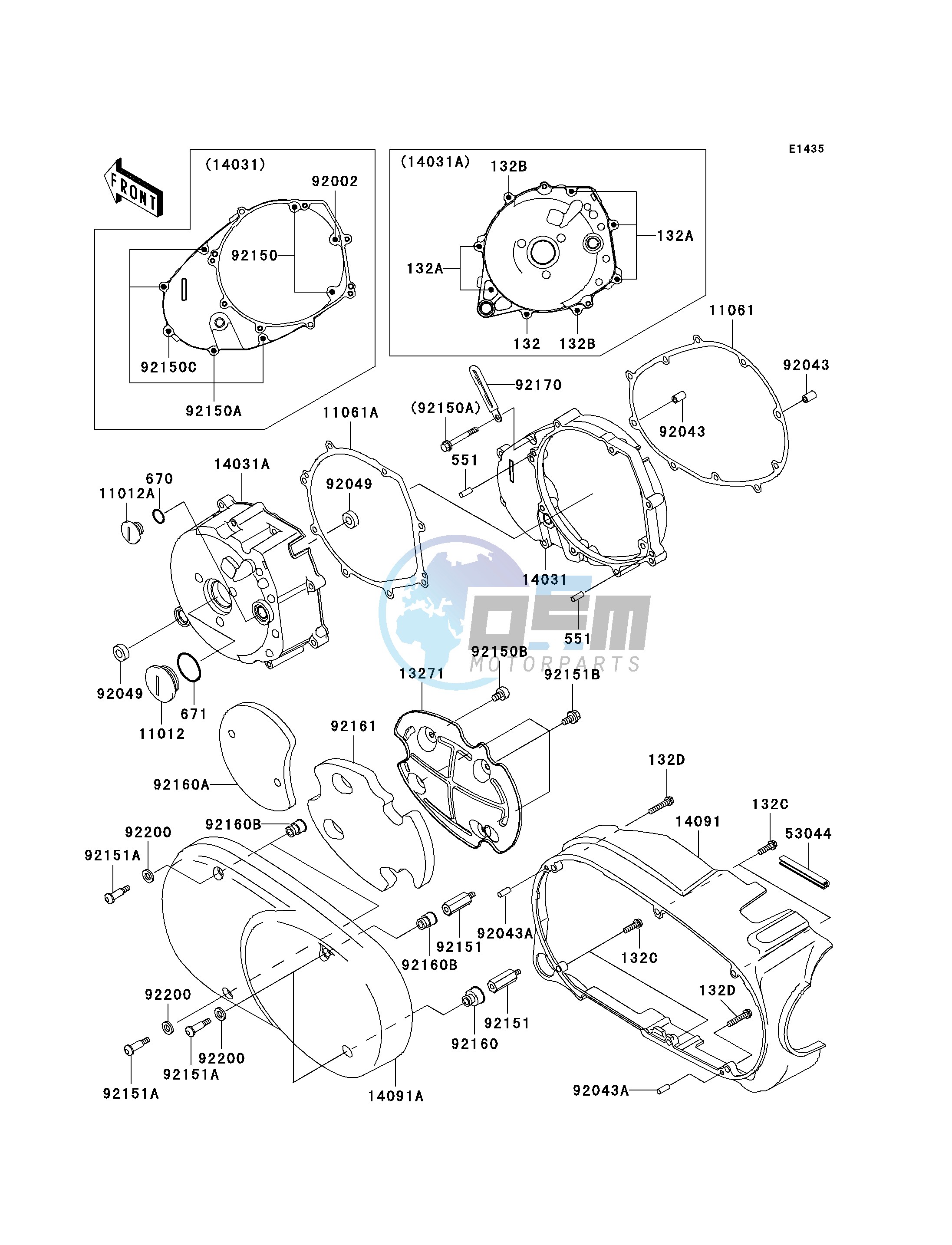 LEFT ENGINE COVER-- S- -