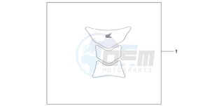 CBR1000RA9 UK - (E / ABS MKH) drawing TANK PAD