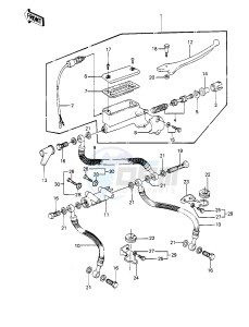 KZ 1000 P [POLICE 1000] (P1-P5) [POLICE 1000] drawing FRONT MASTER CYLINDER