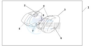 CBR1100XX SUPER BLACKBIRD drawing 33 LITRE PANNIER SET IRON NAIL SILVER