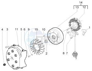 NRG 50 power DD drawing Flywheel magneto