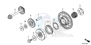 CBR600RRD CBR600RR UK - (E) drawing STARTING CLUTCH