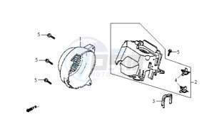 JET EURO X 100 L6 drawing AIR BOX COVER