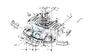 QUAD LANDER 300S drawing REAR FENDER