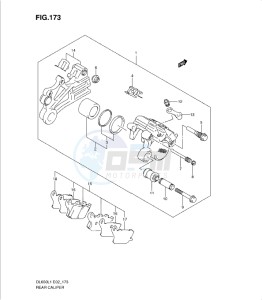 DL650 drawing REAR CALIPER (DL650AL1 E19)