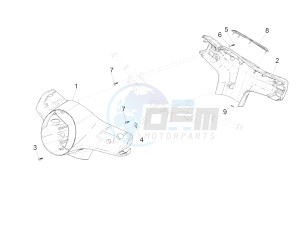 GTS 300 HPE 4T-4V IE ABS E4 (NAFTA) drawing Handlebars coverages