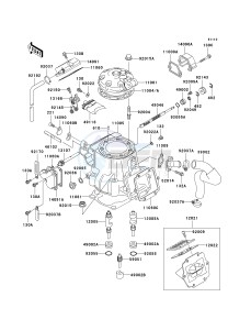 KX 250 M (M2) drawing CYLINDER HEAD_CYLINDER