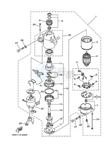 LF250TUR drawing STARTER-MOTOR