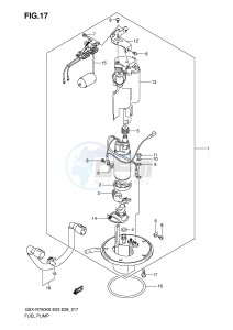 GSX-R750 (E3-E28) drawing FUEL PUMP