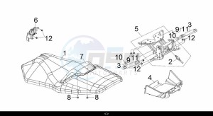 MAXSYM TL 500 (TL47W1-EU) (L9) drawing DOUBLE SEAT ASSY