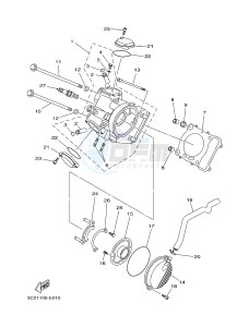 YFM450FWAD YFM45FGPHD GRIZZLY 450 IRS (1CTX 1CTY) drawing CYLINDER HEAD