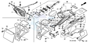 CBR1000RR9 Korea - (KO / MME) drawing TAILLIGHT (CBR1000RR8,9/R A9)