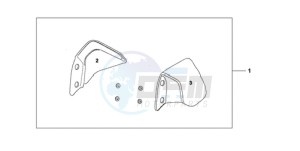 CBF1000S9 France - (F / ABS CMF) drawing KNUCKLE VISOR