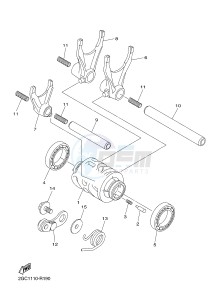 WR450F (2GC7 2GC8 2GC9 2GC9) drawing SHIFT CAM & FORK