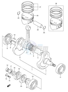 DR350 (E1) drawing CRANKSHAFT