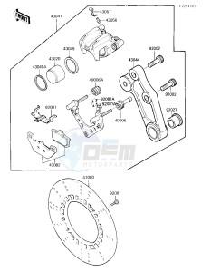 ZX 900 A [NINJA] (A3) NINJA 900 drawing REAR BRAKE