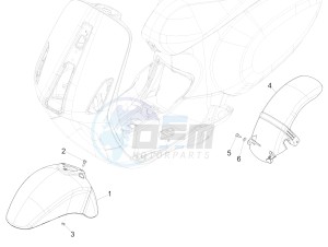 SPRINT 150 4T 3V IE ABS E3 (EMEA) drawing Wheel housing - Mudguard