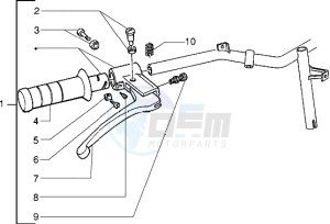 Zip 50 RST drawing Handlebars component parts