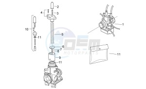 RS 125 E2 - E3 drawing Carburettor I