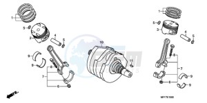 XL700V9 UK - (E / MKH SPC) drawing CRANKSHAFT/PISTON