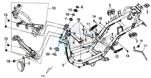 JOYRIDE 200i drawing FRAME