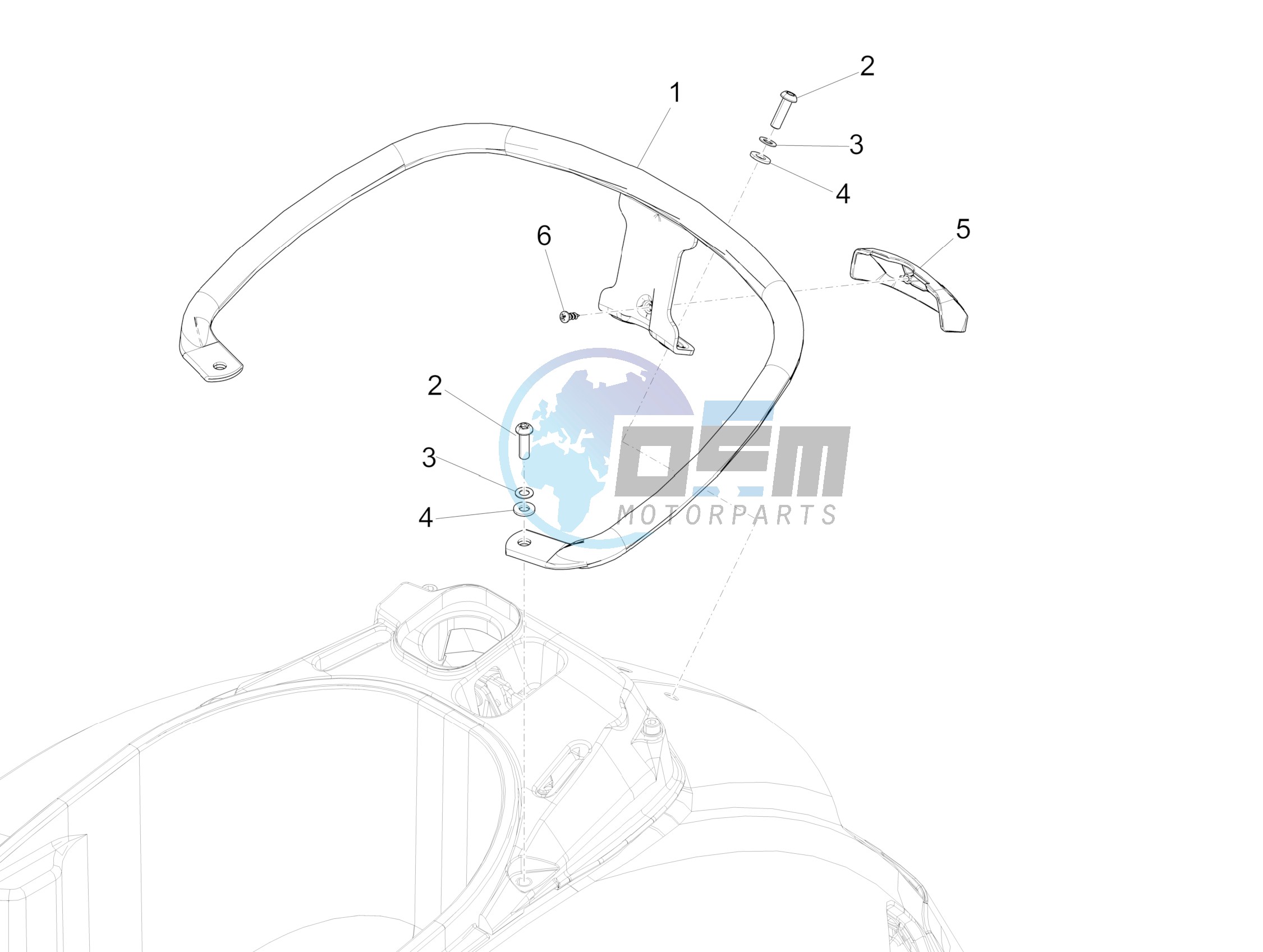 Rear luggage rack