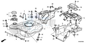 TRX500FM2E TRX500FM2 U drawing FUEL TANK