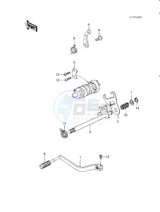 KLT 200 B [KLT200] (B1) | SOLID AXLE [KLT200] drawing GEAR CHANGE MECHANISM