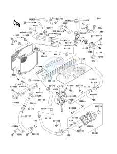 ZX 1100 D [NINJA ZX-11] (D7-D9) [NINJA ZX-11] drawing RADIATOR