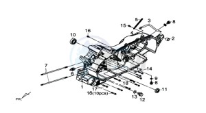 MAXSYM 400 I drawing CRANKCASE LEFT