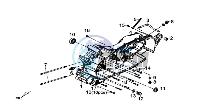 CRANKCASE LEFT