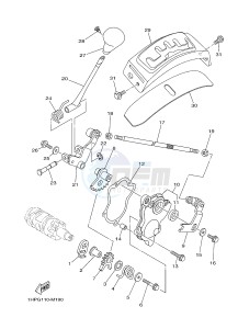 YFM550FWAD YFM5FGPD GRIZZLY 550 EPS (1HSE 1HSF) drawing SHIFT SHAFT