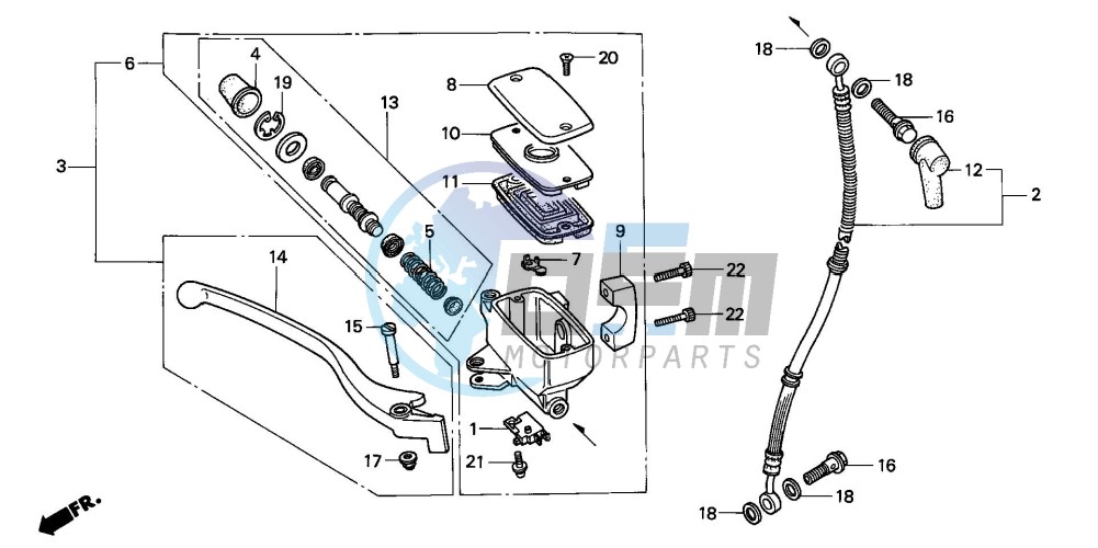 FR. BRAKE MASTER CYLINDER