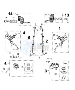 CITYSTAR 125 AC drawing BRAKE SYSTEM