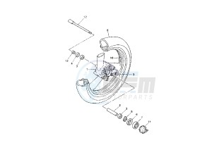 XJR 1300 drawing FRONT WHEEL