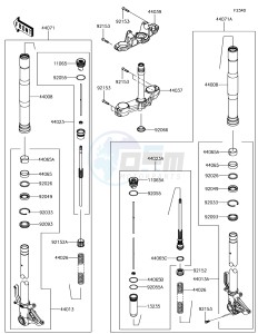 Z1000 ZR1000JHF XX (EU ME A(FRICA) drawing Front Fork